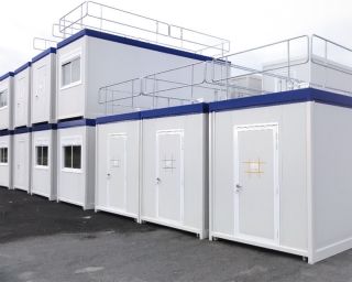 Location Bungalow modulaire 6 mètres R+2 - HSP 2,50 - Avec gardes corps