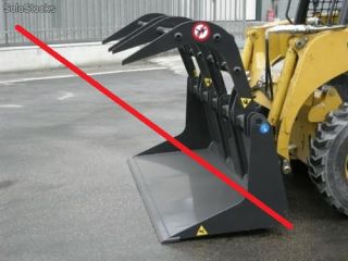 Godet à griffe pour chargeuse compacte