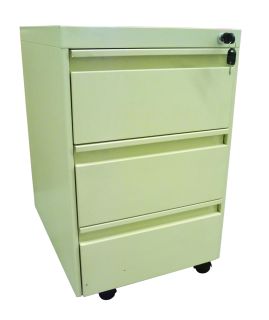  Caisson mobile beige 3 tiroirs 625 x 388 x 500 mm