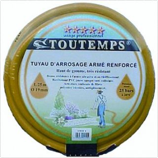  Tuyau d'eau multi usage renforcé jaune Ø 19 mm - longueur 25 m - H-tube