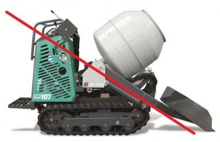Location Transporteur chenilles avec bétonnière