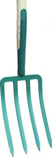  Fourche à bécher 4 dents à soie avec manche bois - Forges de Magne