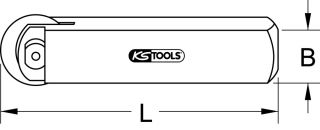  Porte-molette tube cuivre/zinc - KS Tools