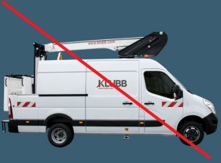 Location Nacelle sur VL Fourgon 16m