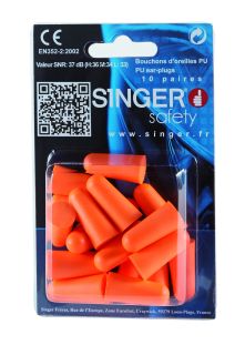  Blister de 20 bouchons d'oreilles - Singer