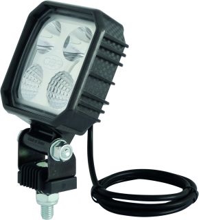  Phare de travail 4 LED en carbon Bi-voltage - 1000 Lumens - 90x90 mm