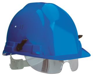  Casque de chantier avec lunette VISIOCEANIC 2 - Bleu - Taliaplast