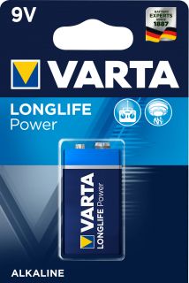  Pile 9V (6LR61) Varta - Blister de 1