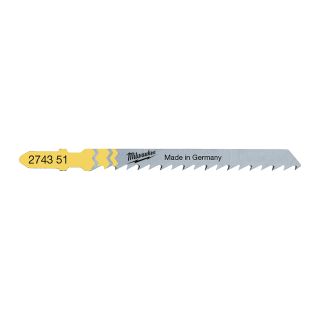  Lames scie sauteuse 75 x 4 mm T 101 D (x5) - Milwaukee