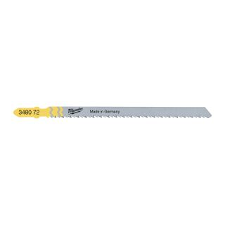  Lames scie sauteuse 105 x 2.5 mm T 101 BR sp. (x5) - Milwaukee