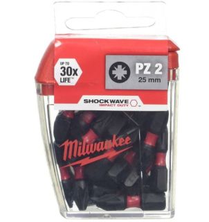 Embouts SHW PZ2 25 mm (x25) - Milwaukee