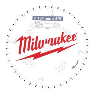  Lame scie circulaire bois 184 x 5/8 x 2,1/40 ATB - Milwaukee