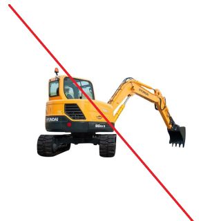 Location Mini pelle de démolition pré-équipée 9 à 10T