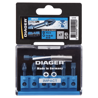  Coffret de 7 embouts Blue-schock - Diager