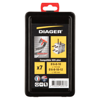  Coffret de 7 forets béton Booster - Diager