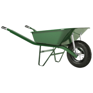  Brouette cornières 100 L - caisse ultra renforcée 1,5 mm - roue gonflée - Bati Plus - Haemmerlin