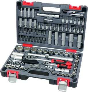  Coffret de douilles 108 pièces - 1/2" + 1/4"