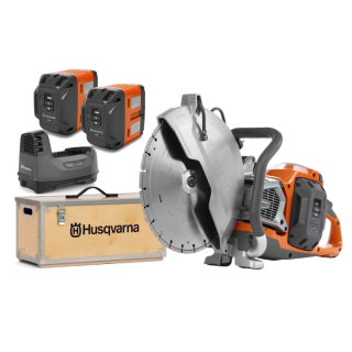  Découpeuse Ø350 K1 + 2 batteries + chargeur + coffre - Husqvarna