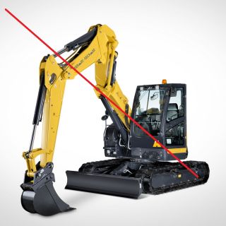 Location Mini pelle de démolition pré-équipée 7 à 8T