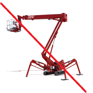 Location Nacelle Araignée sur Chenilles 17m - Bi-Energie