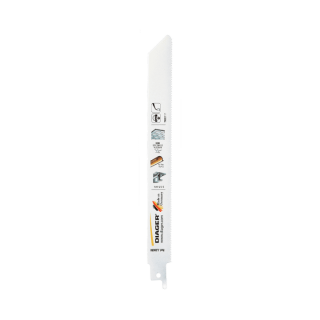 5 lames de scie sabre 150 mm tole et tuyau - Diager