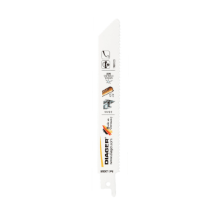  5  lames de scie sabre 150 mm tuyaux épais - Diager