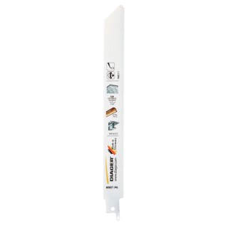  5 lames scie sabre 200 mm - tole et tuyau - Diager