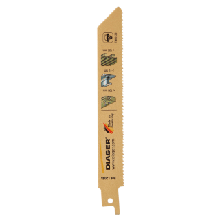  5 lames scie sabre 225 mm - spéciales bois de palettes - Diager