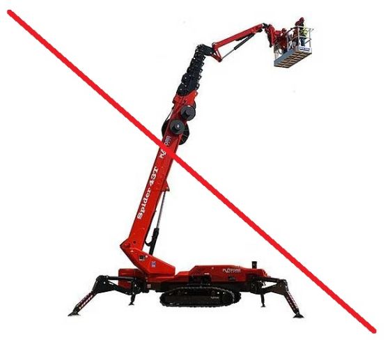 Location Nacelle Araignée sur Chenilles 26m - Bi-Energie