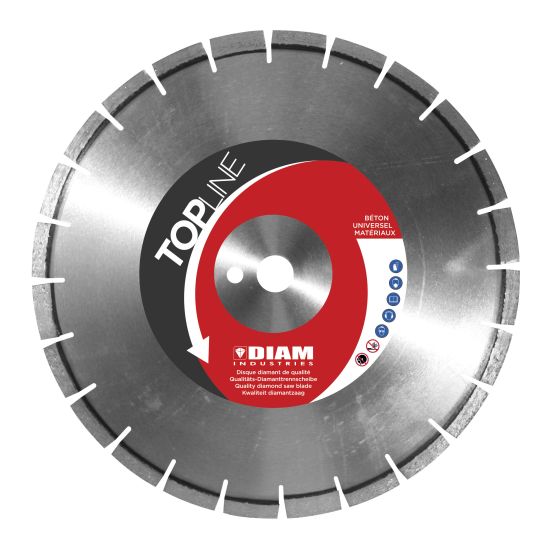  Disque diamant Ø 300 Al.25,4 Béton frais / Haut rendement - Diam Industries