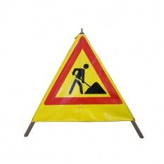  Tripode de signalisation 70 cm AK5 - tissage jaune