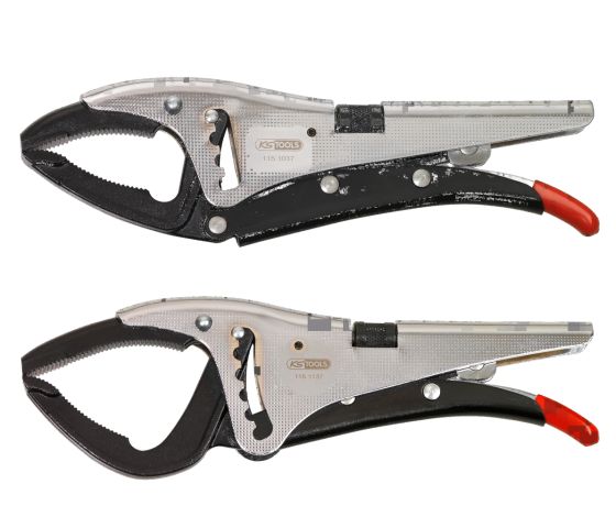  Jeu de 2 pinces étaux 115.1037+1137 - KS Tools