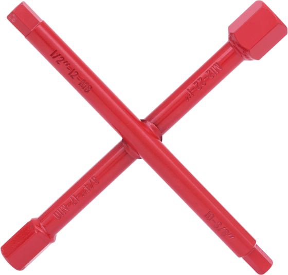  Clé sanitaire croix 7 tailles - KS Tools