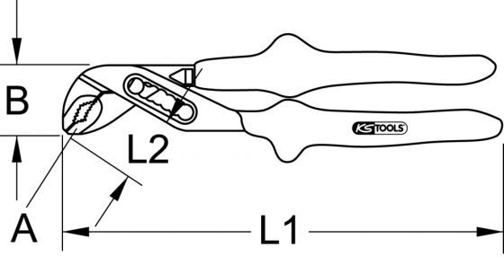  Pince multipri isolée - L300 mm - KS Tools