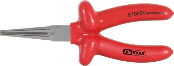  Pince bec rond isolée - L160 mm - KS Tools