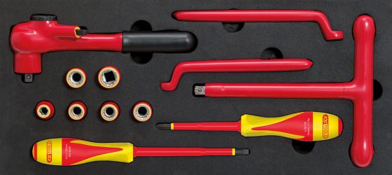  Coffret d'outils isolés pour véhicules électriques et hybrides - 16 pièces - KS Tools
