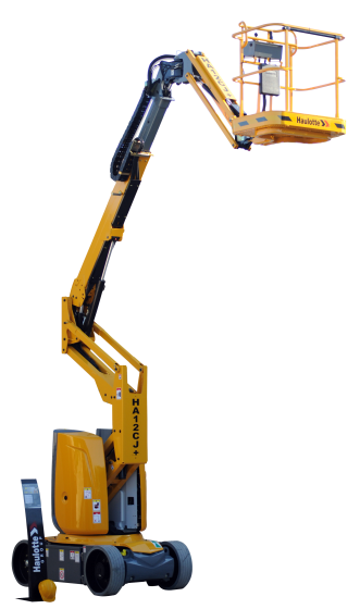 Location Nacelle Articulée Electrique 12m - Roues Blanches - Châssis étroit