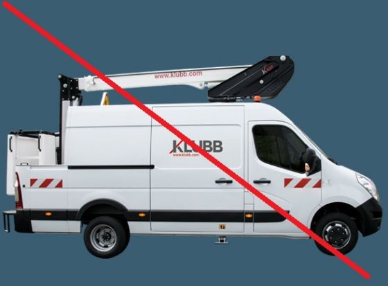 Location Nacelle sur VL Fourgon 16m
