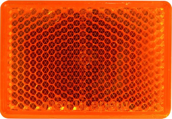  Catadioptre rectangulaire - Orange - 56 x 39 mm (lot de 2 pièces)