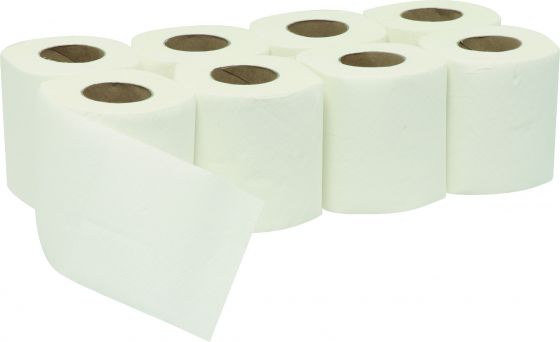  Lot de 8 rouleaux de papier hygiénique blanc 200 feuilles