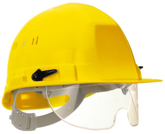  Casque de chantier avec lunette VISIOCEANIC 2 - Jaune - Taliaplast