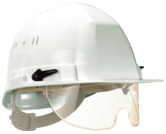  Casque de chantier avec lunette VISIOCEANIC 2 - Blanc - Taliaplast