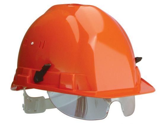  Casque de chantier avec lunette VISIOCEANIC 2 - Orange - Taliaplast