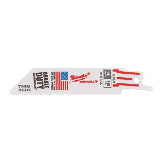  Lames scie sabre Double Duty 100 x 4 mm (x5) - Milwaukee