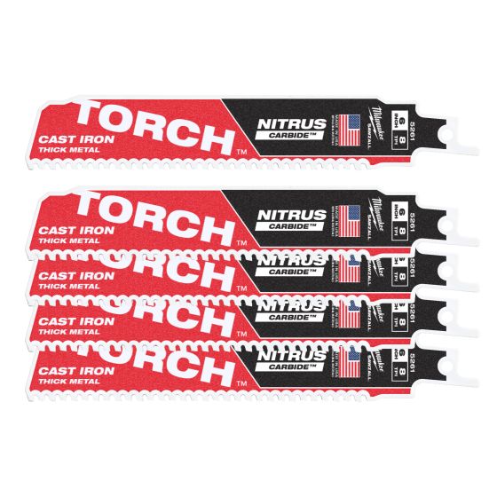  Lames scie sabre TCT Torch Nitrus 150 mm (x5) - Milwaukee