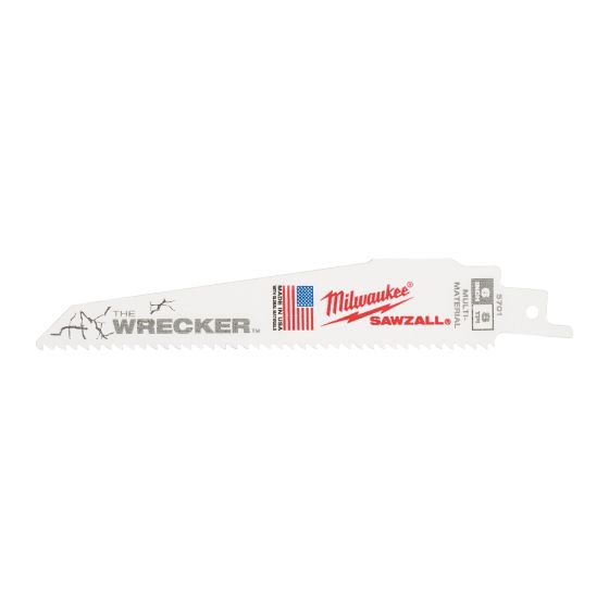  Lames scie sabre Wrecker 150 mm (x5) - Milwaukee
