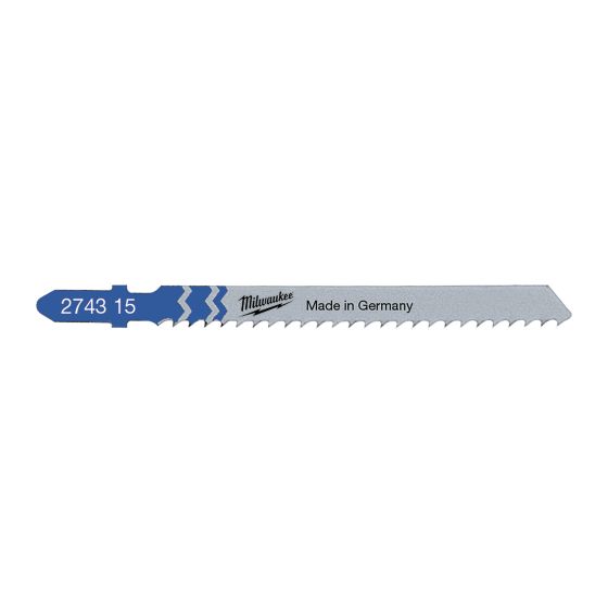  Lames scie sauteuse 75 x 3 mm T 127 D (x5) - Milwaukee