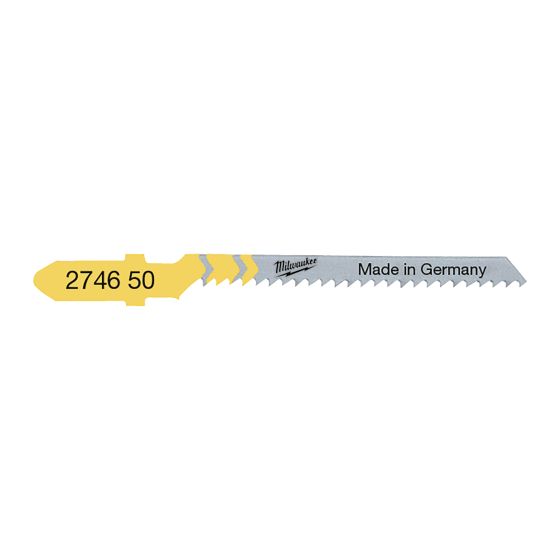  Lames scie sauteuse 50 x 2 mm T 119 BO (x5) - Milwaukee