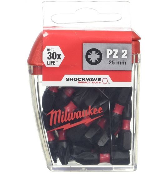  Embouts SHW PZ2 25 mm (x25) - Milwaukee