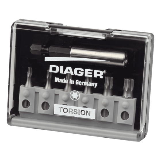  Coffret de 7 embouts torsion Torx - Diager